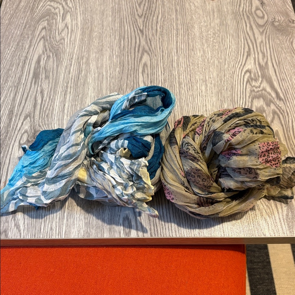 Two Pretty Patterned Scarves - image 2